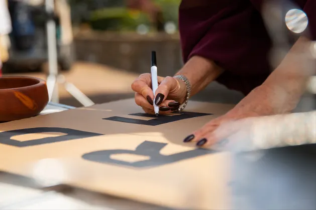 Custom logo design sketch
